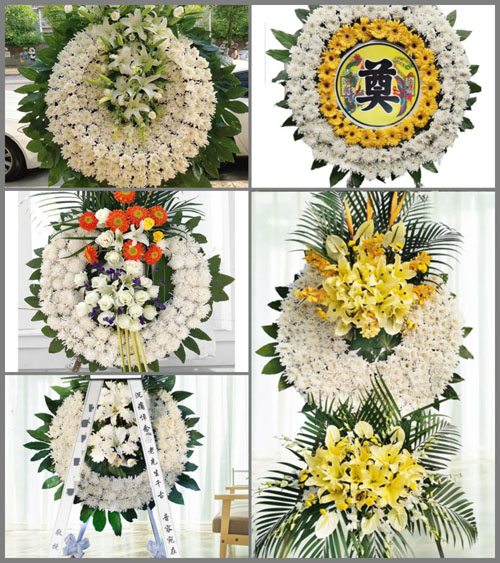 安徽六安市金安区施桥镇将军山村花圈速递